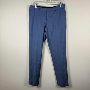 The Kooples Wool Suit Dress Pants Slacks Blue 32x32
